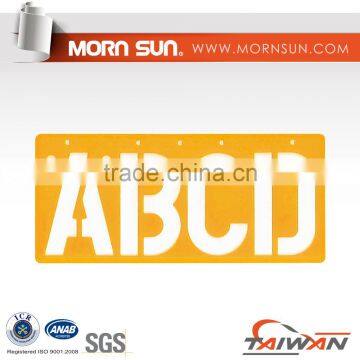 100mm Acrylic Letters Alphabet Stencil Ruler from Taiwan