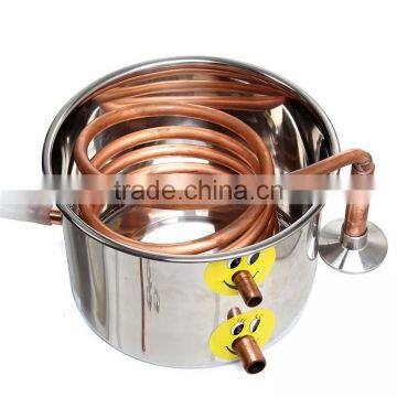 High Quality Best Price 18L Copper Moonshine Ethanol Alcohol Water Distiller Still Stainless Boiler photo-5