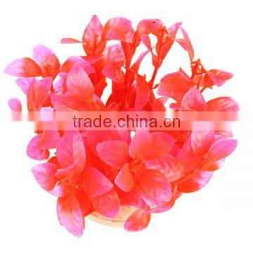 2016 Hot Sale Newest Aquarium Fish Tank Decoration Plastic Red Purple Plants Artificial Plants Grass Flower Ornament photo-5