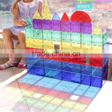 Children's Plastic Construction Blocks With Colors Megnetic Slice Puzzle Toys for Kids photo-4