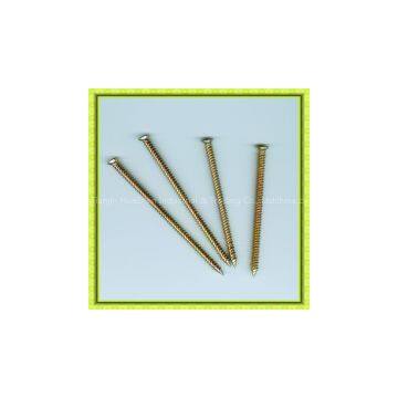 Yellow Zinc Flat Head Concrete Screws and Fasteners photo-3