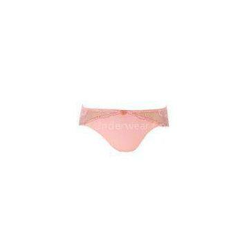Pink Lace Floral Pretty Girls Bikinis  Smooth Microfiber underwear