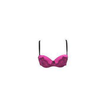 Gorgeous Jacquard Satin Push up Demi Bra for Young Lady / Girls