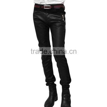 leather pants for boys/boys genuine leather pants/leather fashion garments