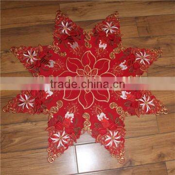 octagon christmas embroidered tablecloth