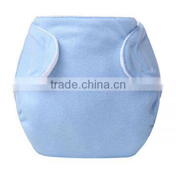 bule color design reusable summer training pants infant diaper cloth