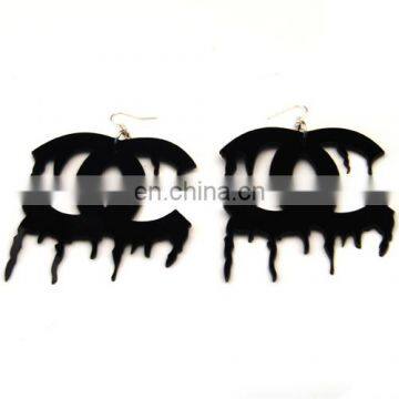 Fashion New Hip Hop Reggae Big Fluorescent Neon Color Women's Acrylic Earring