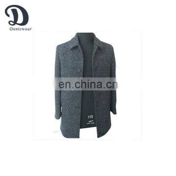 Complete specifications of men winter wool melton coats with slant welt