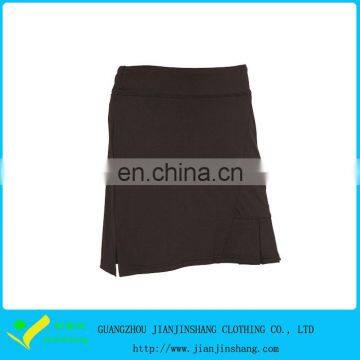 Customized Side Split Blank Black Color Quality Fashion Sport Skirt