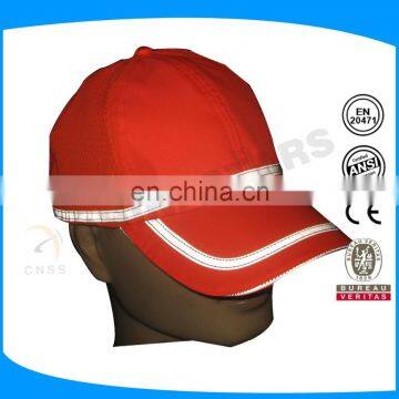 orange High Visibility reflective safety Cap