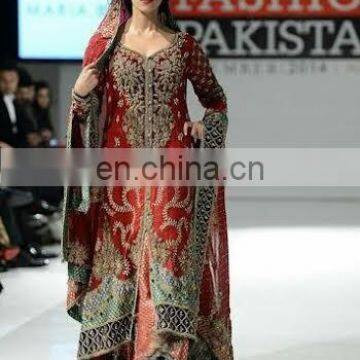Latest Bridal Pakistani Jacket Lehenga 2017