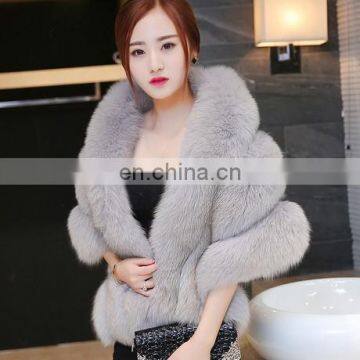 2016 Elegant Beautiful Cheap Women Real Fox Fur Wedding Shawl photo-2