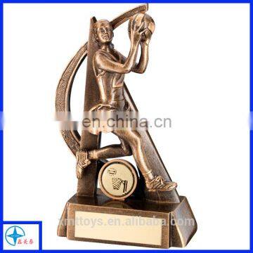 volleyball trophy resin figure for game