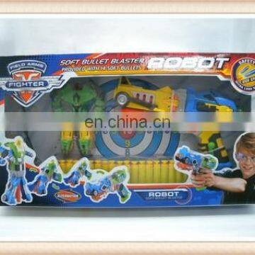 eva soft bullet gun transformable robot toy