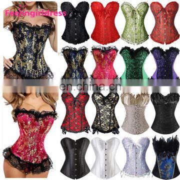 New Stylish Waist Training Slimming Steampunk Corset Steel Boned Women