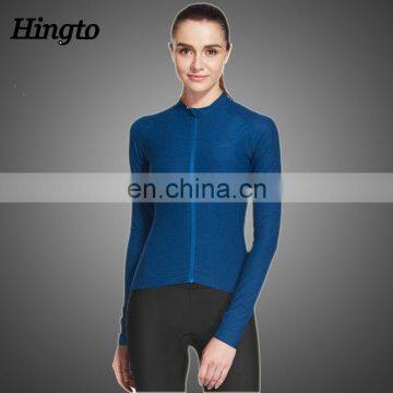 Factory hot sales custom women long sleeve mounton bicycle/ bike cycling jersey of China