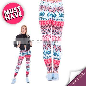 African aztec pants femme tights crossfit denim jogging stretch sport skinny casual custom polyester fancy leggings for woman