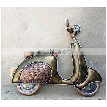 Made up of Iron Rust Proof Wall Decor Scooter