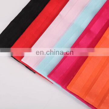 high quality polyester stripe organza fabric for gril dress curtain