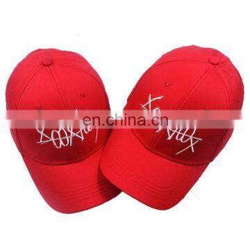 Wholesale Fashion Cheap Custom Promotion Embroidery Cotton Red Baseball Cap