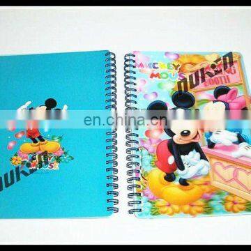 End-high 3d lenticular journal a4 notebook for gift/promotional