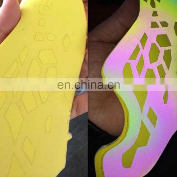 wholesale reflective Rainbow film for colored shoes