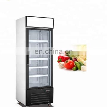 Stainless Steel GN Upright Refrigerator with1 big glass door upright freezer