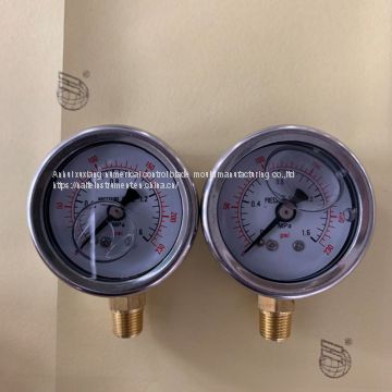 1.6Mpa Bottom Hydraulic Pressure Gauge for Measuring Oil Pressure