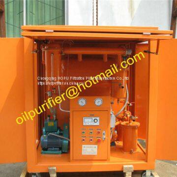 Vertical Vacuum Insulating Oil Purifier, movable transformer oil filtering machine, on-the-spot single stage transformer oil purifier