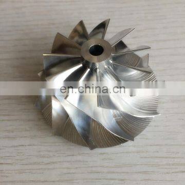 RHF55 11+0 Blades 48.62/65.00mm High Performance Turbo Aluminum 2618/Billet/milling Compressor Wheel for VF30/VF34 Upgrade