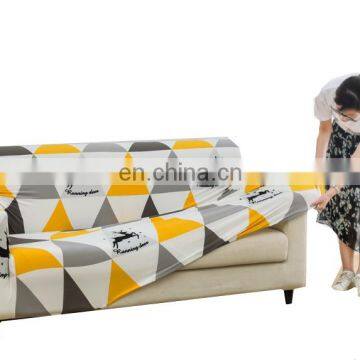 Custom Amazon Hot Selling Wholesale Printed Stretch Sofa Cover High Quality Elastic Slipcover