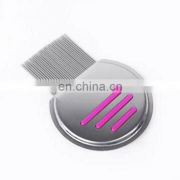 Pet Cat and Dog Stainless Steel Comb Multicolor Long Needle Cats and Dogs Flea Steel Needle Fine Tooth Comb Semicircular Comb photo-3