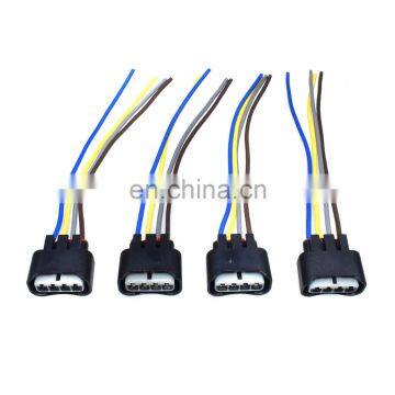 4X Connector Plug Harness Ignition Coil For Toyota Lexus 90980-11885 2AZFE 1ZZFE