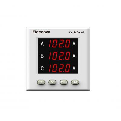 PA194I-AX4 74*74mm High Precision Three Phase LED Digital Display AC Ampere Meter photo-3
