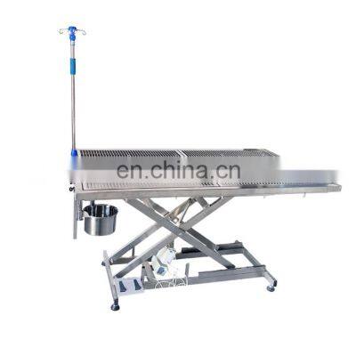 Wholesale 304 stainless steel hydraulic/electric lifting  surgical pet operation table with certificates