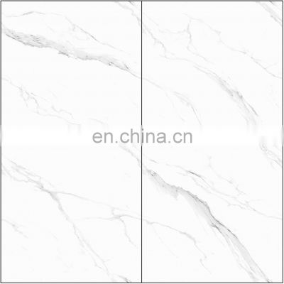 8mm thick thin light weight 600x600 foshan shopping mall hotel full polished glazed marble look floor porcelain tiles JM63881D-8