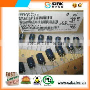 220UF 16V 20% RADIAL Aluminum Electrolytic Capacitors/ M