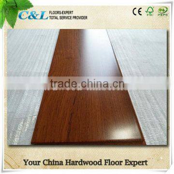 UV stained color high gloss teak engineered wood flooring