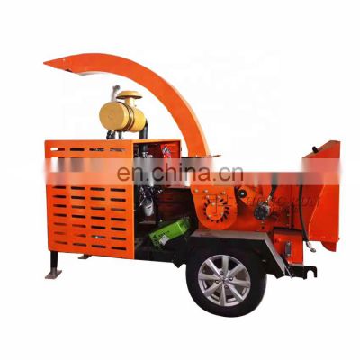 Hot Selling Mobile Wood Chipper Forestry Wood Waste Crusher Electric Wood Branch Chipper