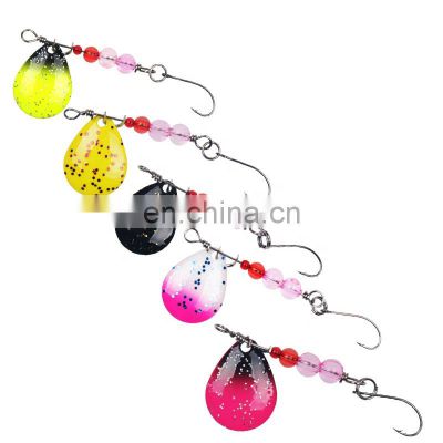 5PC 6.5cm 2g custom Slice  lures trout spinners fishing lure set spinnerbait