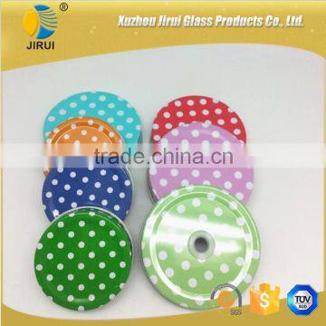 Colorful Dots Glass Jar Cap photo-2