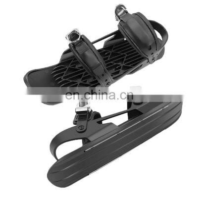 Mini Ski Skates Snow The Short Skiboard Snowblades Adjustable Bindings Portable Skiing Shoes