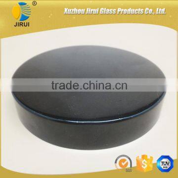 200ml Clear Glass Cream Jar With Black Lid photo-6