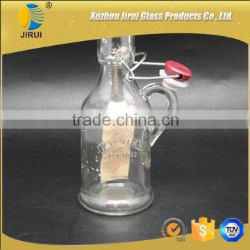 Small Glass Wine Bottle With Handle