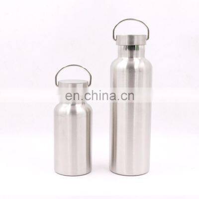 Wholesale portable 304 stainless steel water bottle with color&logo custom