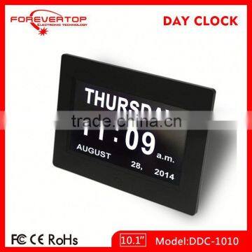 Hot sell High definition digital big screen seniors calendar day clock for elder
