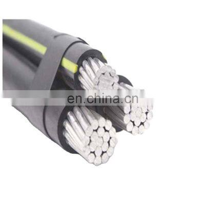 16mm2 Abc Cable and Wire Black Colour Xlpe Insulated PVC Sheath Aerial Bundle Cable