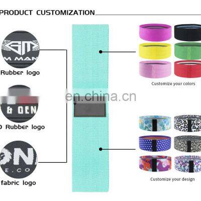 Wholesale Fitness Yoga Custom Logo Exercise Hip Circle Non Slip Fabric Resistance Band photo-2