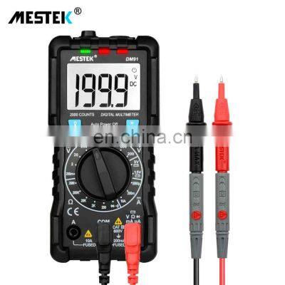 Wholesale MESTEK NCV Multimeter 2000 Counts AC/DC Voltage Multimeters Flash Light Large Screen DM91 Digital Multimeter for Sale photo-5