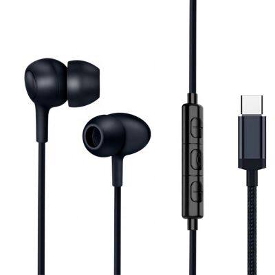 Digital deep bass sound earphone type c earbuds type-c headphones usb-c headset for xiaomi huawei google